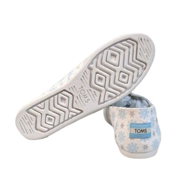 TOMS - Womens Alpargata Espadrille-White Snowflakes Print-Size: 7 B(M)-NIB-S38 - Picture 5 of 5